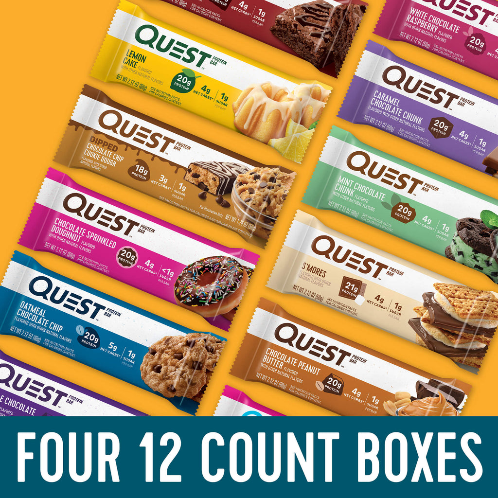 Large Protein Bar Bundle; 4 x 12ct. boxes - Save 10% A1