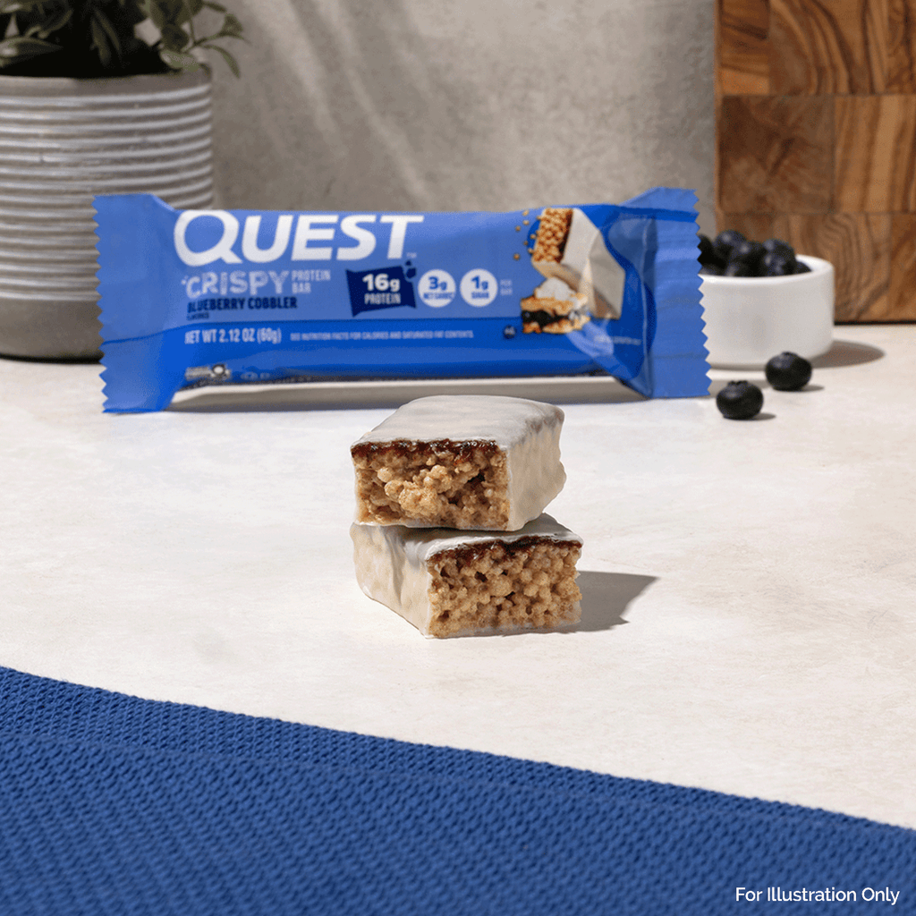 Blueberry Cobbler Crispy Hero Protein Bars
